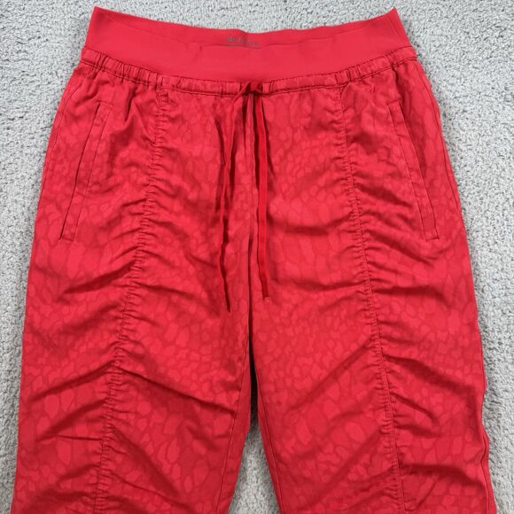 Athleta Pants Womens S Red Altitude Lined Joggers Hiking Pull On Drawstring - Picture 2 of 10